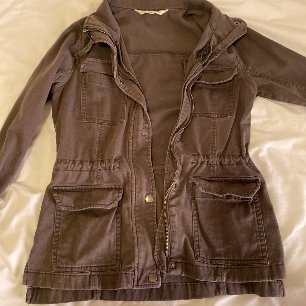 Hollister Olive Military Jacket